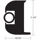 V11-3447bbk70-2 1 Black 4 Flex Kit " Rub Rail Insert Vinyl Taco