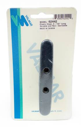 62442 Valmar Marine Cleat 4.5in Length Durable Non-corrosive Black Plastic Model