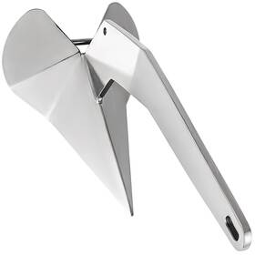 Vevor 629722652474 Delta Style Boat Anchor 14 Lb 6.35kg 20-35ft Non-hinged Plow 316 Stainless Steel