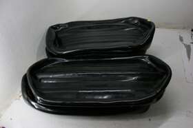 Vevor 840281551941 Boat Fenders 10 X 28in Ribbed 4 Pack Bumpers Inflatable Black W Rope