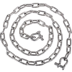 Lkjlx00781627269357 Vevor Boat Anchor Chain 316 Stainless Steel 6 Ft 1/4 In Shackles Boats 3/8