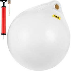 Vevor Boat Fender Buoy Ball Round 27inch Anchoring Rafting Marking Mooring White