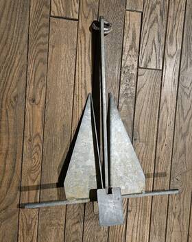Cmdtj10 Vevor Boat Anchor Kit Fluke Style 10 Lb Galvanized Steel For 15-30ft