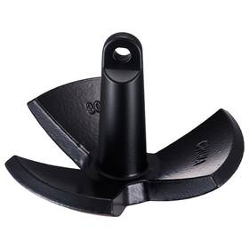 Hmdpzt30b000v24zd Vevor River Anchor 30lb Boat Cast Iron Black Vinyl-coated Mushroom