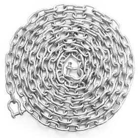 Mldxml20ft516ags0 Vevor Anchor Chain Boat Galvanized 20ft X 5/16 Inch Two Shackles