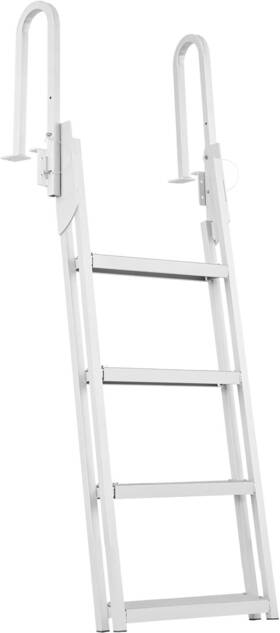 Mtxtsfsjfhxjd7nnuv0 Vevor Dock Ladder Flip Up 4 Steps 350lbs Load Capacity Aluminum Pontoon Boat