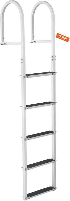Mtztcxsjfhxjdr9u9 Vevor Aluminum Dock Ladder Boat Removable 5 Steps With 500lbs Load