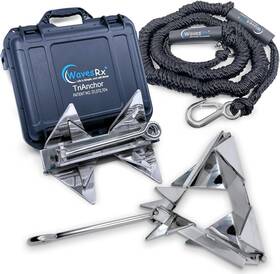 Wavesrx Wrx Bdl Ta5 Am7 Buo Trianchor 5lb Anchormate Bungee 7ft-25ft Bundle