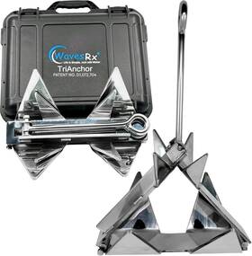 Ss316ta Wavesrx Wrx 7 V2 Trianchor 7lb - 316 Stainless Steel Folding Pwc And Boat Anchor Kit