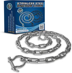 Wrx516x5ssac Wavesrx Ob Inch Open Box Ss Anchor Chain 5/16 X 5ft