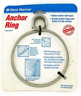 254260 West Marine Anchor Ring Stainless Steel Nos Made In Usa For Retrieval With Buoy