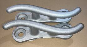 West Marine 894406000012 10 Inch Aluminum S Shape Dock Cleats - 2 Piece Lot New