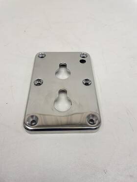 260-4066 White Water Marine Top Mount Floor Mounting Plate For Dive Ladder Boat