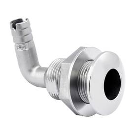 6581x Whitecap 1-1/2 Inch Duplex Stainless Steel 90 Degree Thru-hull Fitting Upc