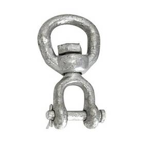 S-1505 Whitecap Marine Galvanized Steel Anchor Shakle Jaw And Eye Swivel 5/8 Inch