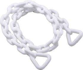 S-1582c Whitecap White Vinyl Coated Galvanized Steel Anchor Chain 1/4 Inch X 4ft