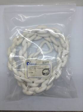S-1585 Whitecap Hot Dipped Galvanized Vinyl Coated Boat Anchor Chain 5/16 Inch X 5ft