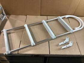 S-1877 Whitecap Gunwale 4 Step Ladder With 11 Inch Hook Open Box