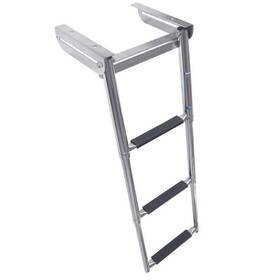 Sm-3x Windline Marine 3 Step Stainless Steel Telescoping Slide Mount Ladder 12.5 Inch