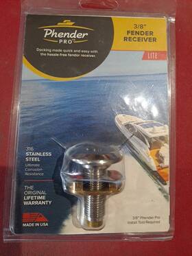 Wmqp-1215 Wm-auto Stainless Steel 3/8 Inch Quick Release Fender Receiver Boat Marine Lock Kit