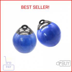 X-haibei 445034929928 Pair Of Boat Fenders Ball Round Anchor Buoy Dock Bumper Inflatabl