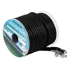 Xuanhuzhe 793101989458 3/8 Inch 100 Ft Anchor Rope Braided Line Premium Solid Braid Mfp Boat