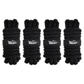 Yalava 953487682808 5/8 Inch X 15ft Dock Lines Boat Rope 4 Pack Marine Grade Double Braided Nylon Doc