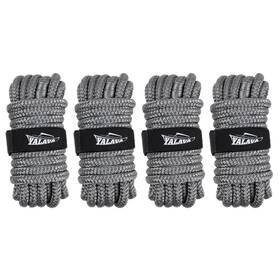 Yalava 953487682815 Dock Lines Boat Rope 3/8 Inch X 15ft 4 Pack Marine Grade Double Braided Nylon Doc