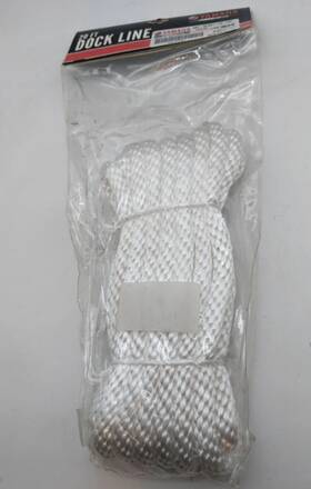 Yamaha Sbt-dlde1-20-wh 20ft Dock Line White Double Braid 1/2 Inch Marine Rope