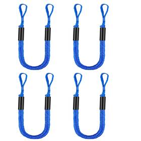 Dockline470cm-dblue4ea Yaxshimu Bungee Dock Lines For Boat Shock Absorb Tie Mooring Rope Accessorie