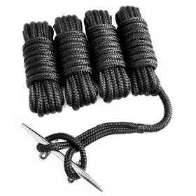 Ndl12-15b Young Marine 4 Pack 1/2 X 15 Dock Lines Marinegrade Doublebraided Nylon Line With 12