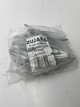 Dc-6gi-10 Zujara Pack Of 10 6 Inch Galvanized Iron Dock Cleat For Marine Or Decor