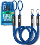 2 Pcs 4FT-5.5FT Blue Marine Grade Bungee Dock Lines Stainless Steel, Elastic Cor. Fixed Price $37.99.