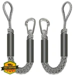 Onoship 2PC Bungee Boat Fender Lines 2FT Stainless Clip Grey. Fixed Price $34.99.