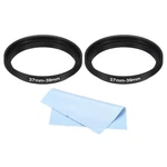 Patikil Metal Step Up Ring With Cleaning Cloth, 2 37MM-39MM, Black. Fixed Price $17.99.