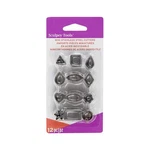 Sculpey 12-PIECE Premo Metal Clay Cutters, Mini, Geometric Basic Shapes. Fixed Price $19.66.