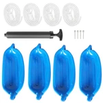 4 Ribbed Marine 6.5" X 23" Boat Fender Vinyl Bumper Dock Shield Protection Blue. Fixed Price $47.98.