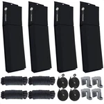 4-PACK Black Flat Boat Fender Kit, Includes 24" X 6-7/8" 2-1/2". Fixed Price $109.00.