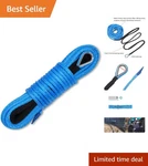 Heavy-duty 1/4 X 50 Feet Synthetic Winch Line 10,000 Lbs Strength Blue. Fixed Price $33.29.