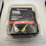 Attwood Transom Tie Downs X 4 Black (2) S-hook Quick Release Buckle 1200 Lbs. Fixed Price $26.95.