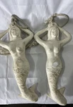 Vintage Pair 22 Mermaid Rubber Boat Fender Bumper Buoy Nelson Taylor Co.. Fixed Price $100.00.