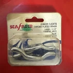 Two Solid Brass Sea Farer 2.5" Long Junior Cleats W/ Chrome Finish 070541. Fixed Price $16.99.