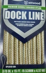 Attwood Premium Double Braided Nylon Dock Line, 3/8" X 15', With Spliced End.. Fixed Price $8.95.