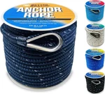 Premium Boat Anchor Rope, 100 Double Braided Navy Blue Ft,. Fixed Price $80.99.