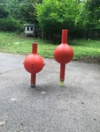 Custom Made Buoys. Have 150 Of These In Orange, Black And White.. Fixed Price $55.00.