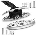Boat Folding Dock Cleats 6 And Ropes 15 , 2 Pack With Hardware. Fixed Price $28.95.