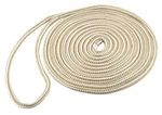 Shoreline Marine Double Braided Nylon Dock Line, Single, 1/2" X 15', Gold/white. Fixed Price $26.95.
