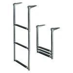 Jif Marine DMX3 34-1/2"H 11"W Stainless Steel 3-STEP Telescoping Drop Ladder. Fixed Price $119.99.