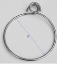 Marine Grade Stainless Steel Anchor Ring 6". Fixed Price $9.89.