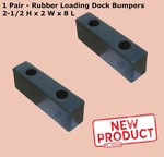 Pack Rubber Loading Dock Bumpers 2-1/2 H X 8" Rectangular Black New. Fixed Price $17.35.